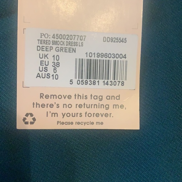 Evergreen Smock Dress - Picture 6 of 6